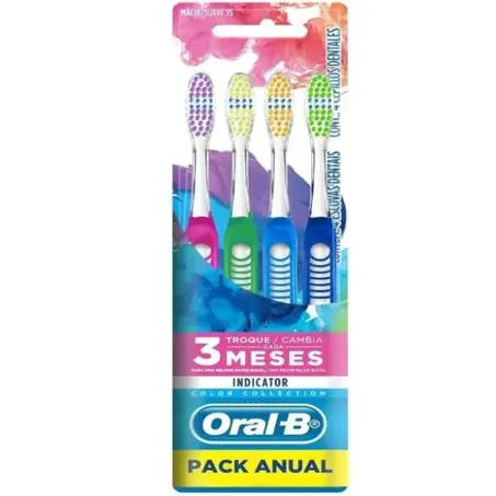 Escova dental oral b complete color colection 4un