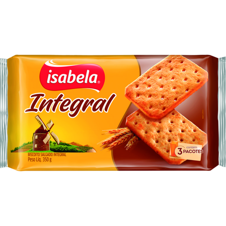 Biscoito 350g isabela integral