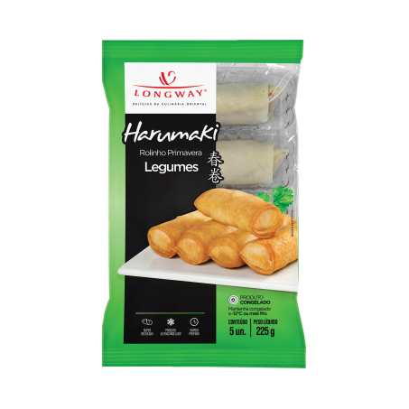 Rolinho harumaki long way legumes 225g