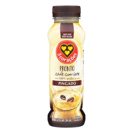 BEBIDA LÁCTEA UHT CAFÉ COM LEITE PINGADO 3 CORAÇÕES