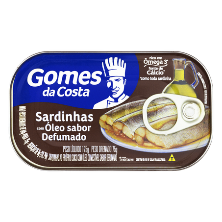 Sardinha gomes da costa defumado 125 gr