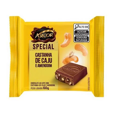 Choc.arcor special 60gr cast.caju amendo