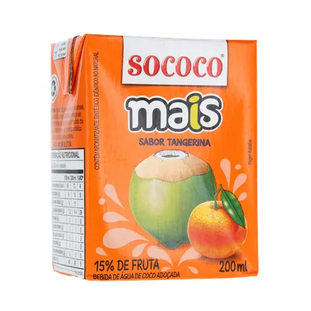 Água De Coco SococoTangerina 200ml 360-34