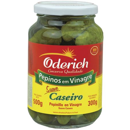 Pepino em conserva oderich agridoce 300g