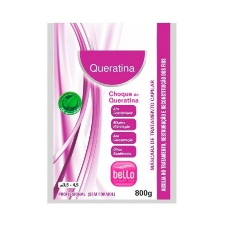 Mascara hidratante keratina bello 450g