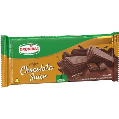Biscoito Wafer Chocolate Suíço Orquídea 100g