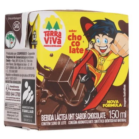 Bebida lactea terrinha uht sabor chocolate 150ml 360-33