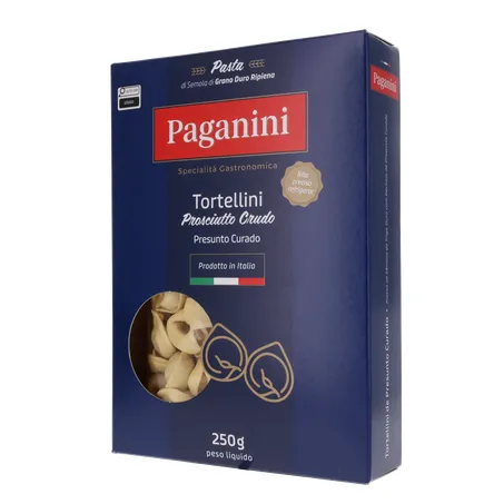 Massa Tortellini Paganini Presunto Curado Caixa 250gr 360-3