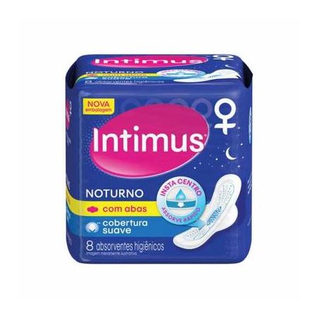 Abs Intimus C/8 Noturno C/Abas Suave