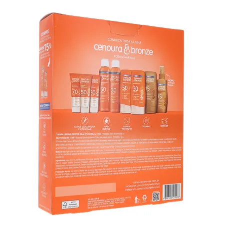 Protetor solar corporal cenoura e bronze 360-15