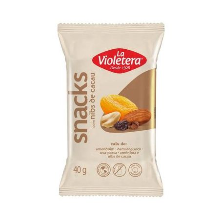 SNACK MIX LA VIOLETERA C/NIBS 40G DE CACAU
