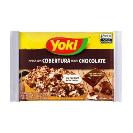 Pipoca yoki microondas cobertura chocolate 160g