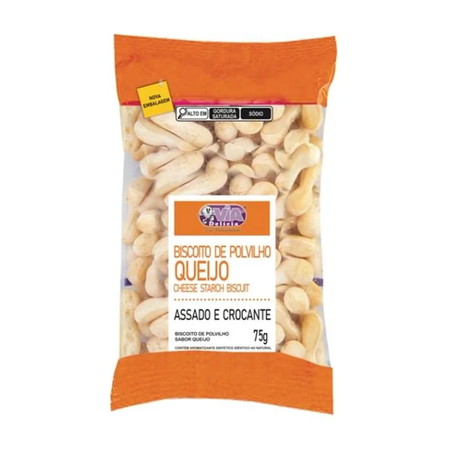 Biscoito Polvilho Via Delicia Queijo 75g