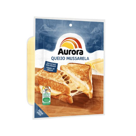 QUEIJO  MUSSARELA FATIADO AURORA 300G