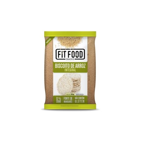BISC.DE ARROZ FIT FOOD INTEGRAL 30G