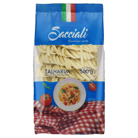 Massa Caseira Sacciali 500g Talharim