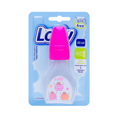 MAMADEIRA LOLLY 50ML C/ DES ZOO ROSA
