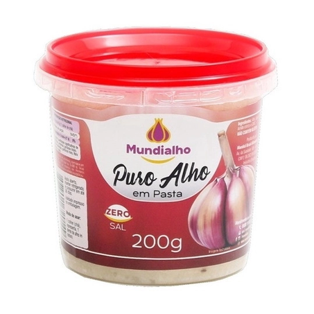 Alho Mundialho em Pasta Puro S/Sal 200g