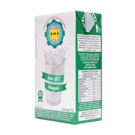 Leite UHT Integral Terra Viva Caixa 1lt 360-8