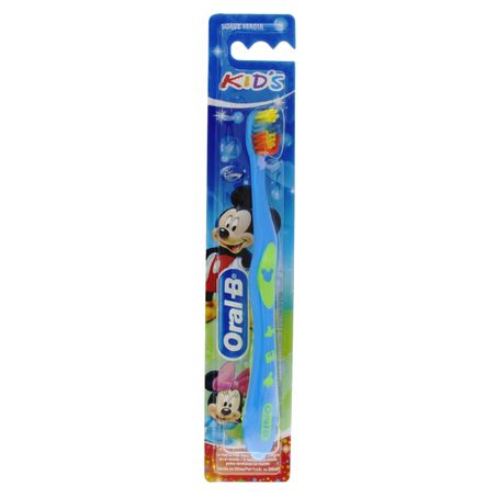 Escova dental infantil macia e suave mickey oral-b kids