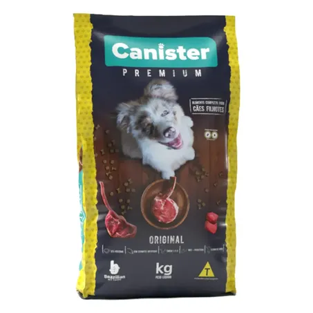 Racao Cao Canister 1kg Filhote Original