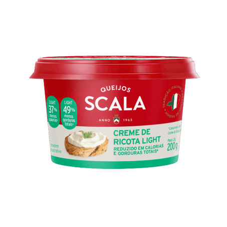 Creme de Ricota Scala Light Pote 200g