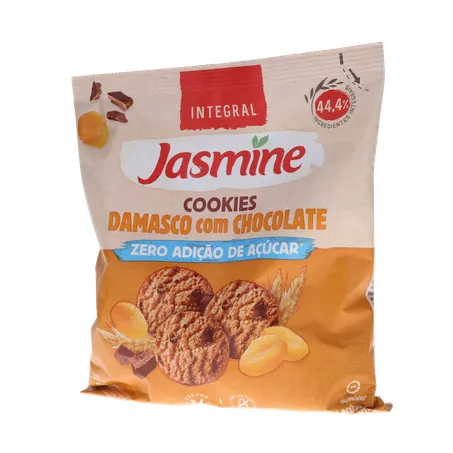 BISCOITO JASMINE COOKIES ZERO AÇÚCAR DAMASCO C/CHOCOLATE 120G 360-2