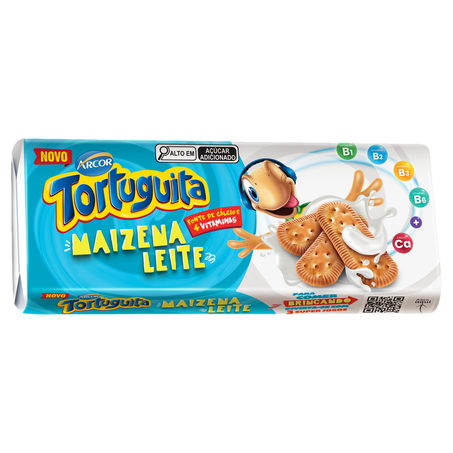 Biscoito Tortuguita Maizena Leite 170g