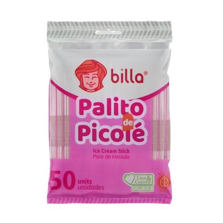 Palito de picole billa 50un.