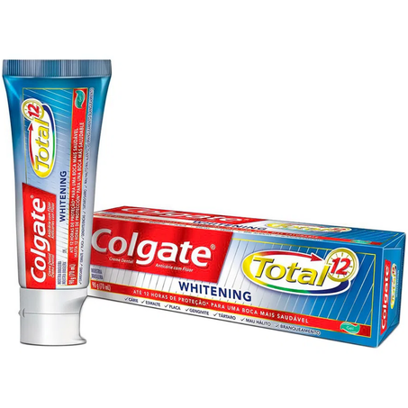 Creme dental 90g colgate total prevencao whitening