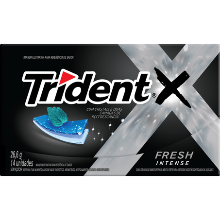 Goma de mascar trident edição especial the town intense 26.6g