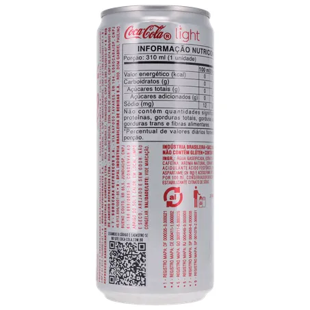 Refrigerante Coca Cola Light 310ML 360-16