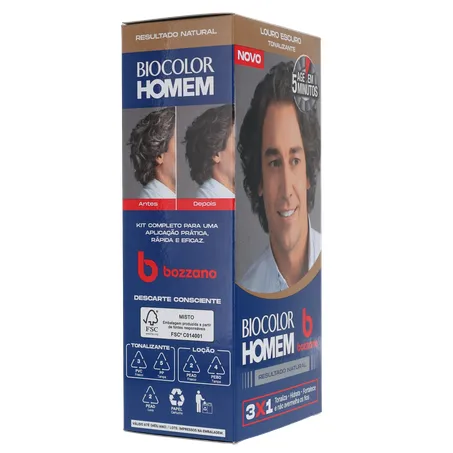 Tonalizante biocolor homem bozzano louro 360-30