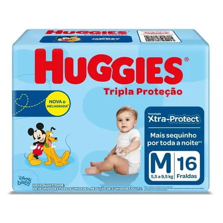 FRALDA HUGGIES JUMBINHO M C/16