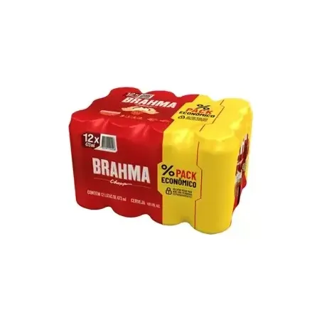 Cerveja brahma chopp lata 473ml pack c/1