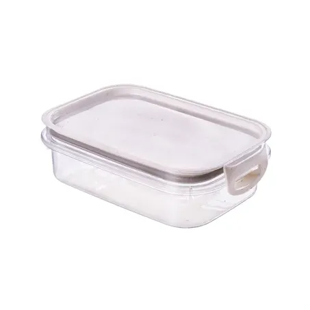 Pote Plasutil 500ml Trava Mais Retangular Cristal 14558
