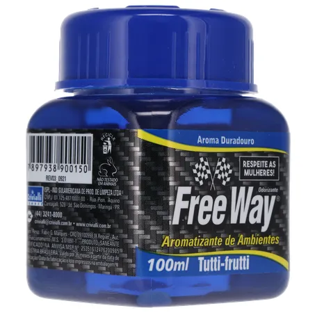 Aromatizante free way tutti frutti 100ml 360-32