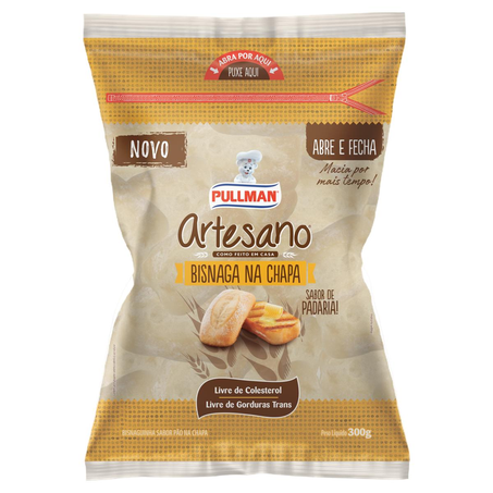 Pão Artesano Pullman 300g - Bisnaguinha na Chapa