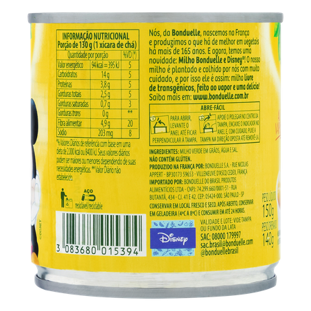 MILHO BONDUELLE 140G 360-1