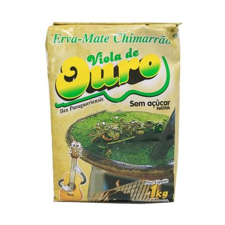 Erva mate viola de ouro sem açúcar nativa pacote 1kg