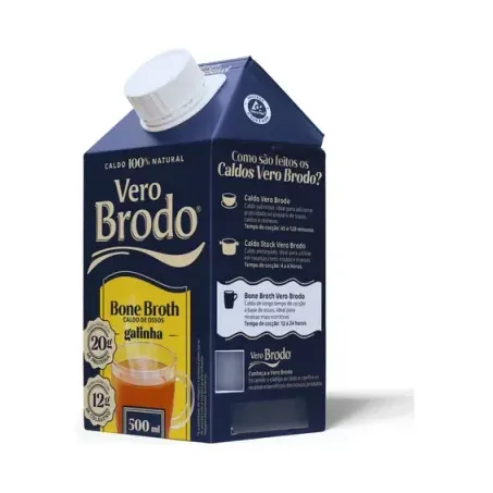 Caldo Galinha Bone Broth Vero Brodo 500ml