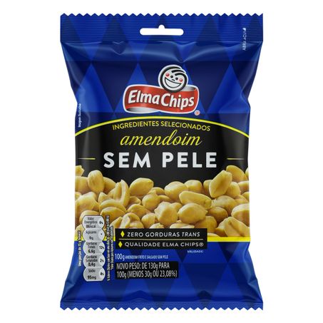 AMENDOIM FRITO SALGADO SEM PELE ELMA CHIPS