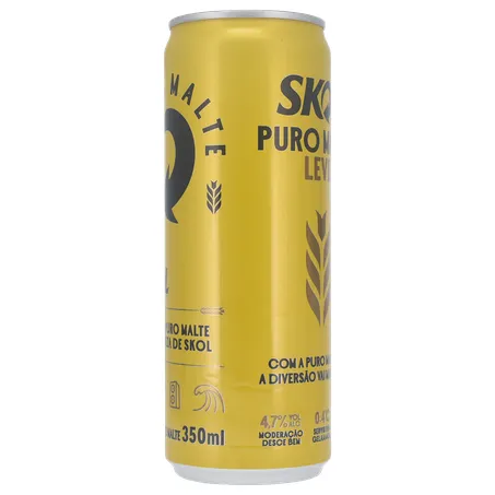 Cerveja Lager Skol American Premium Puro Malte Lata 350ml 360-7