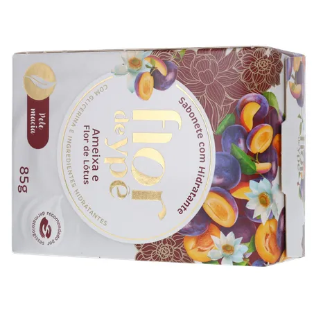Sabonete em Barra com Hidratante Flor de Ypê Ameixa e Flor de Lótus 85G 360-21