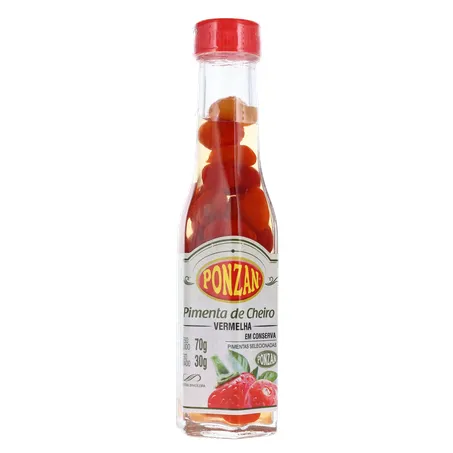 PIMENTA DE CHEIRO VERMELHA EM CONSERVA PONZAN 30G 360-35