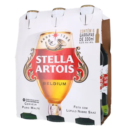 Stella Artois Cerveja Lager 330Ml Long Neck Unidade 360-20