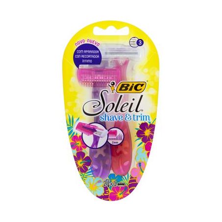 Ap barbear bic soleil shave&trim c/2