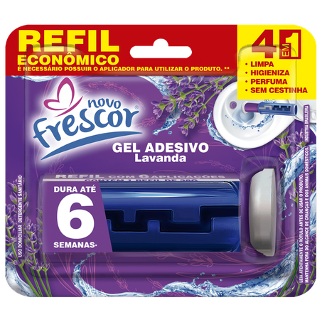 Gel adesivo lavanda frescor 38g refil