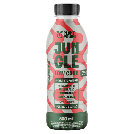 Isotônico jungle low carb morango e limão 500ml