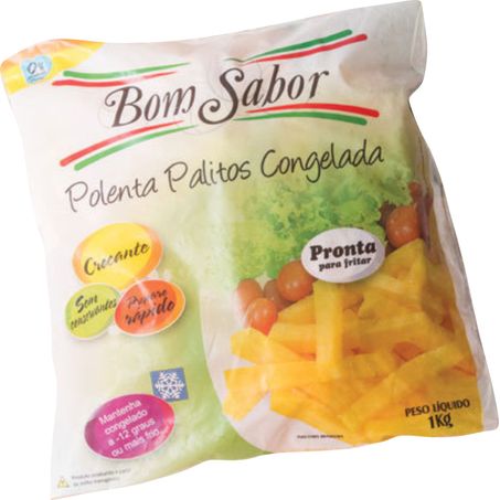 POLENTA BOM SABOR 1KG PALITO CONGELADA